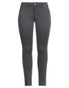 Marani Jeans Woman Pants Lead Size 14 Cotton, Elastane In Grey
