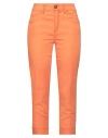 Marani Jeans Woman Pants Orange Size 12 Cotton, Polyamide, Elastane