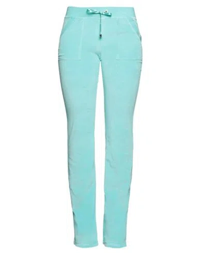 Marani Jeans Woman Pants Turquoise Size 12 Cotton, Polyester In Blue