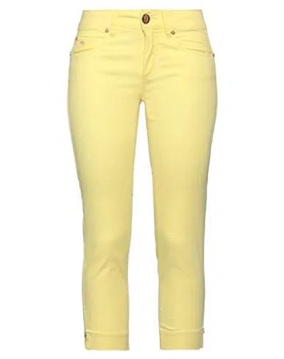 Marani Jeans Woman Pants Yellow Size 4 Cotton, Polyamide, Elastane