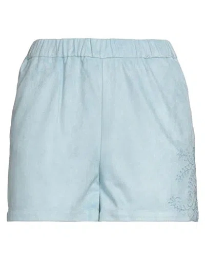 Marani Jeans Woman Shorts & Bermuda Shorts Sky Blue Size 4 Polyester