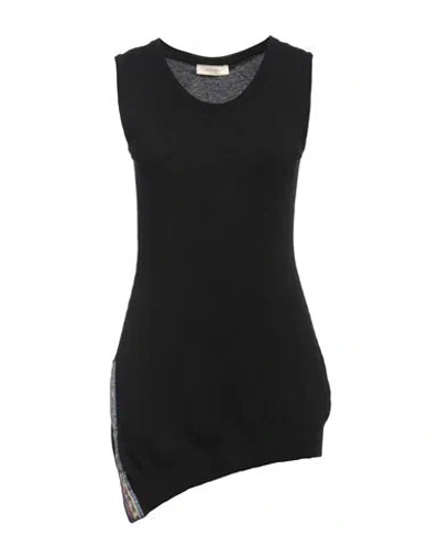 Marani Jeans Woman Sweater Black Size 4 Wool, Polyamide, Cashmere