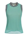 Marani Jeans Woman Top Green Size 4 Polyester In Green