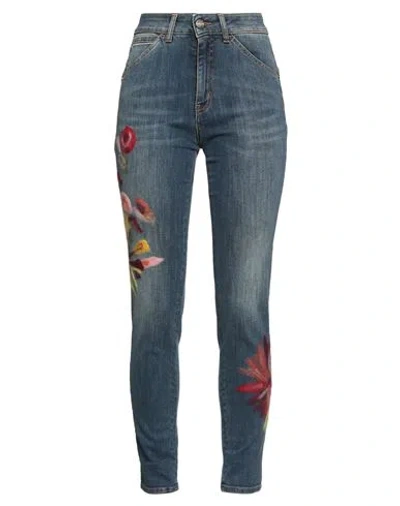 Marani Woman Jeans Blue Size 32 Cotton, Polyester, Elastane