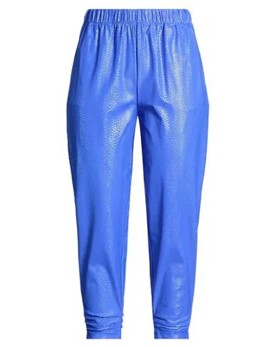 Marani Woman Pants Bright Blue Size 4 Polyamide, Elastane