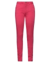 Marani Woman Pants Fuchsia Size 32 Cotton, Polyester, Elastane In Pink