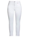 Marani Woman Pants White Size 36 Cotton, Lyocell