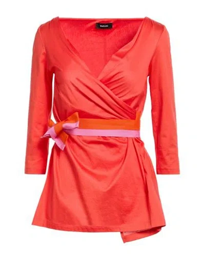 Marani Woman Top Orange Size 4 Cotton