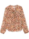 Isabel Marant Marant Ametissa Blouse In Orange