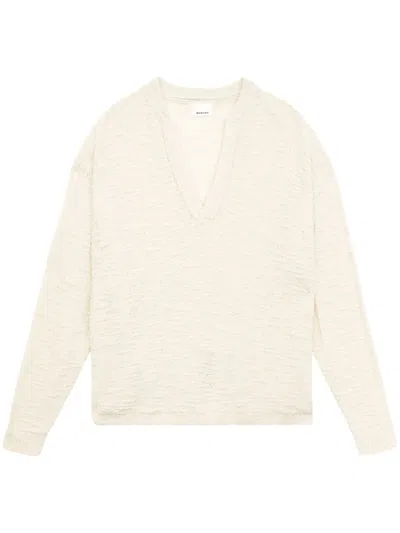 Isabel Marant Arnold Knitwear V Neck Long Sleeve Sweater In Neutral