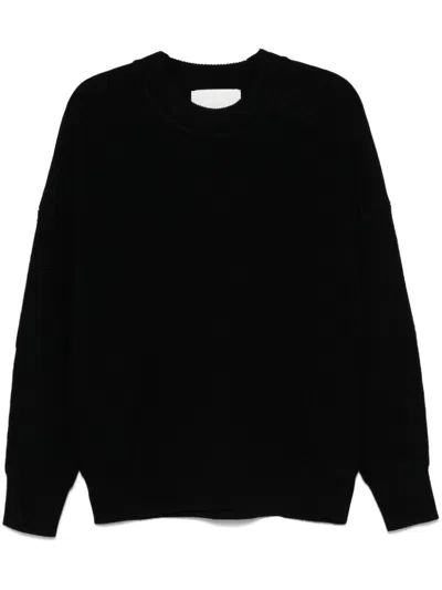 Isabel Marant Ribbed-knit Merino-wool Jumper In Black
