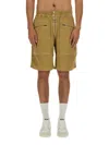 Isabel Marant Jayah Bermuda Shorts With Pockets And Belt Loops In Beige