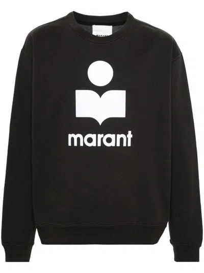 Marant Black/ecru Sweater Sw0029 Ha Man