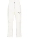 Isabel Marant Niels Cotton Cargo Trousers In Neutrals