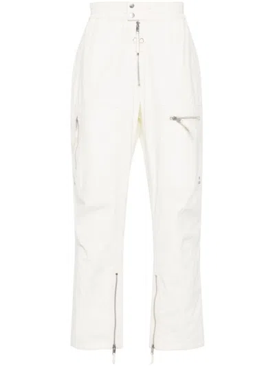 Marant Niels Cotton Cargo Trousers In Neutrals