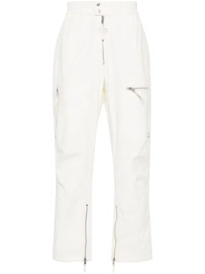 Isabel Marant Niels Cotton Cargo Trousers In Neutrals