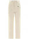 Isabel Marant Casandre Straight-leg Jeans In 23ec Ecru