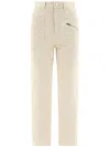 Isabel Marant Casandre Straight-leg Jeans In Nude & Neutrals