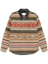 Isabel Marant Dalton Wool Blend Shirt Jacket In Brown