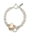Isabel Marant Dancing Logo-engraved Bracelet In Silver