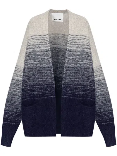 Isabel Marant Daneah Ombré-effect Cardigan In Blue