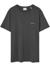 Isabel Marant Dark Grey Short Sleeve Cotton T-shirt In Gray