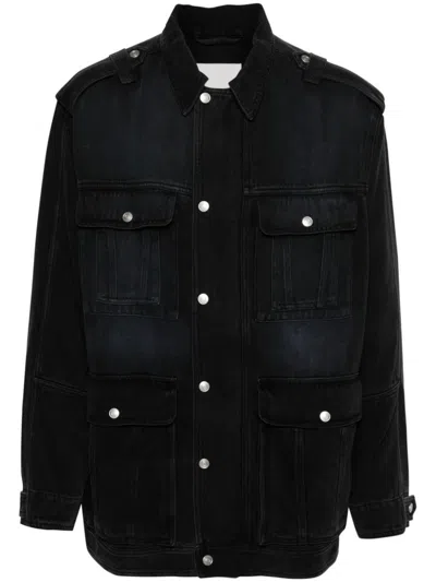 Marant Taho Denim Jacket In Black  