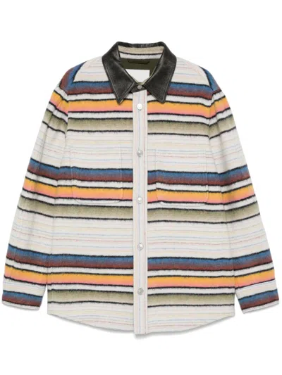 Isabel Marant Duncan Shirt In Neutrals
