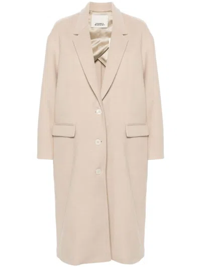 Isabel Marant Efezia Single-breasted Coat In 90be Beige