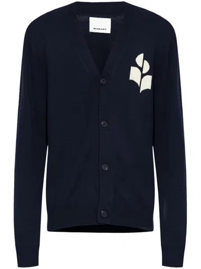 Isabel Marant Elvin Cardigan In Blue