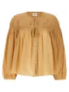 Isabel Marant Étoile Marant Etoile 'abadi' Shirt In Beige