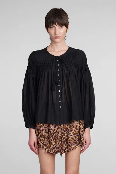 Marant Etoile Abadi Shirt In Black Cotton