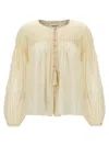 Isabel Marant Étoile Off-white Axeliana Shirt In White