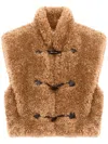 Isabel Marant Étoile Alisa Sherpa Vest In Brown