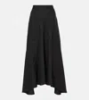 Isabel Marant Étoile Alona Asymmetric Midi Skirt In Black