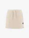 Isabel Marant Étoile Amaline Logo-patch Mini Skirt In Beige