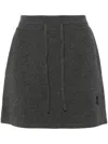 Isabel Marant Étoile Amaline Knitted Mini Skirt In Grey