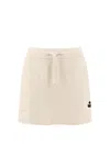 Isabel Marant Étoile Amaline Logo-patch Mini Skirt In Beige
