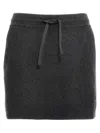 Isabel Marant Étoile Amaline Knitted Mini Skirt In Gray