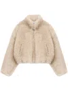 Isabel Marant Étoile Anasta Faux-fur Jacket In Neutrals
