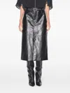 Isabel Marant Étoile Faux-leather Midi Skirt In Black