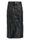 Isabel Marant Étoile Black Angele Faux-leather Midi Skirt