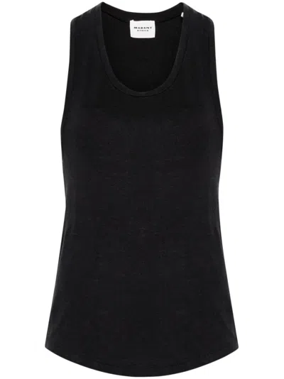 Isabel Marant Étoile Arielle Linen Tank Top In Black