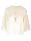 Isabel Marant Étoile Axeliana Blouse In Ecru In White