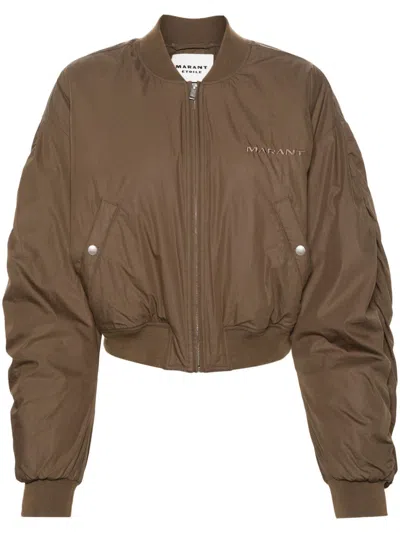 Isabel Marant Étoile Bessime Bomber Jacket In Green