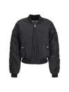 Isabel Marant Étoile Bessime Bomber In Black Cotton In Faded Black