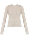 Isabel Marant Étoile Obira Burshed-knit Jumper In Neutrals
