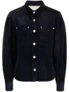 Isabel Marant Étoile Button-up Corduroy Jacket In Blue