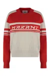 Isabel Marant Étoile Isabel Marant Etoile Callie Cotton Blend Crew-neck Sweater In Red