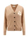 Isabel Marant Étoile Womens Camel Norton Intarsia Knitted Cardigan In Camel